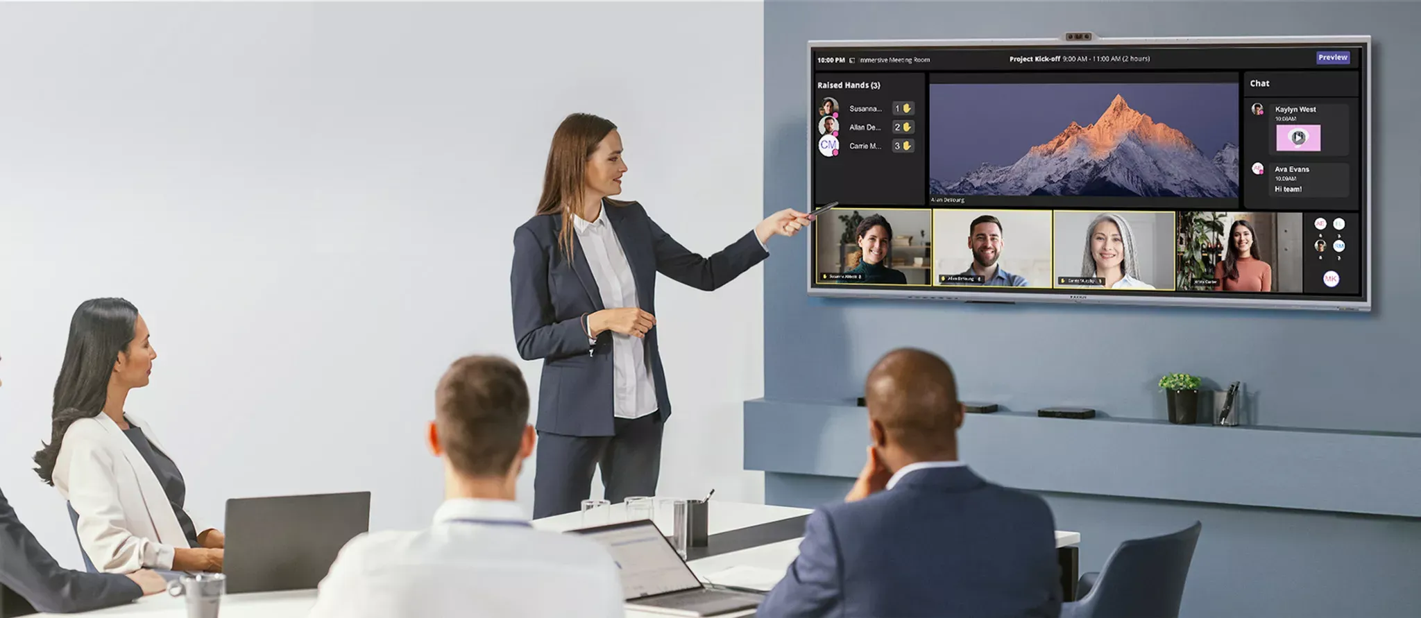 MAXHUB XBoard V7 MTR V925T 92" Ultra-Wide All-In-One Touchscreen voor Microsoft Teams Rooms - SynFore
